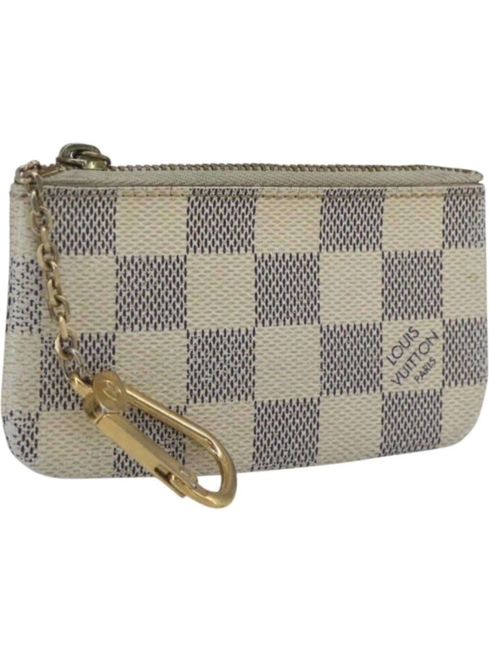 LOUIS VUITTON Damier Azur Pochette Cles Coin Purse N62659